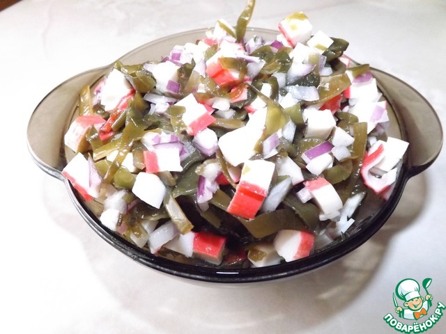 Морская капуста рецепты салатов с простые и вкусные